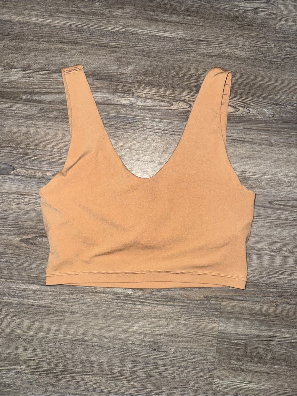 Offline Scoop-Neck Light Support Sports Bra in Peach